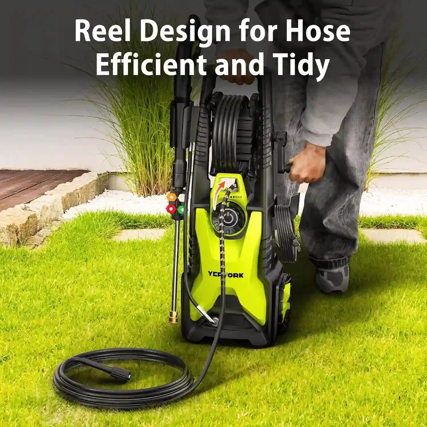 Electric Pressure Washer Reel Design for Hose - YERYORK
