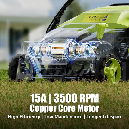 Electric Dethatcher & Scarifier  with 15 AMP Motor - YERYORK