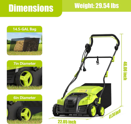Electric Dethatcher & Scarifier dimensions - YERYORK