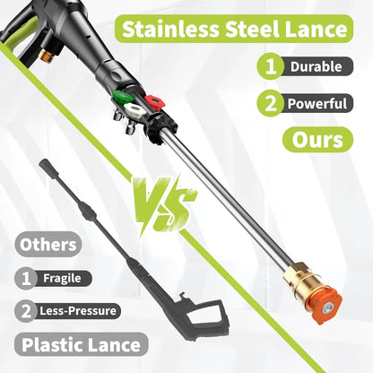Electric Pressure Washer Durable
Powerful Stainless Steel Lance - YERYORK